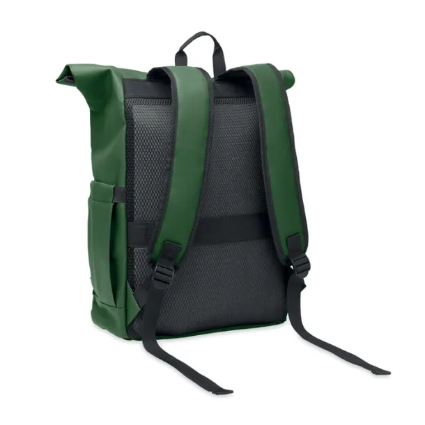 BANGKOK ROLL Roll-top ruksak za laptop od 600D materijala, 15" Dark Green