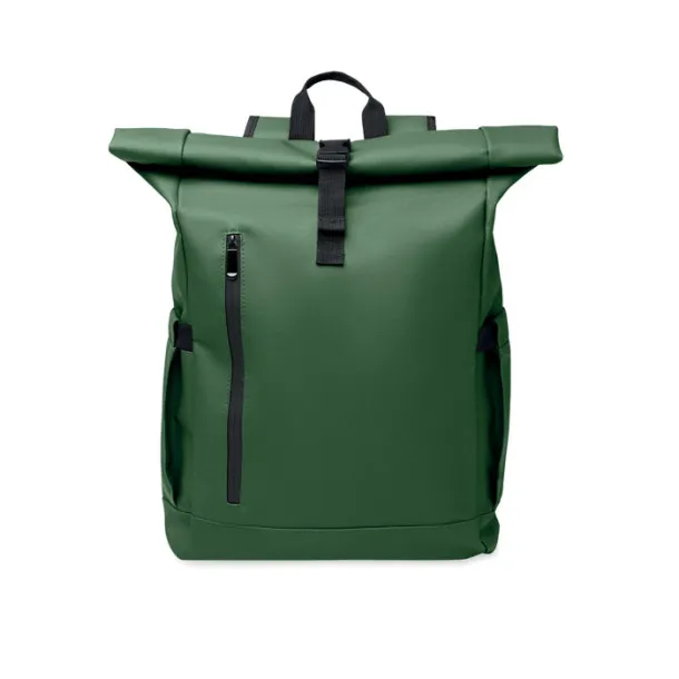 BANGKOK ROLL Roll-top ruksak za laptop od 600D materijala, 15" Dark Green