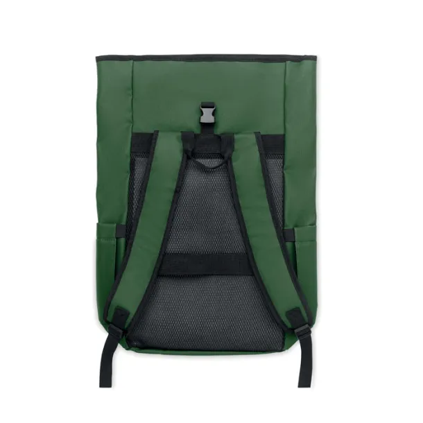 BANGKOK ROLL Roll-top ruksak za laptop od 600D materijala, 15" Dark Green