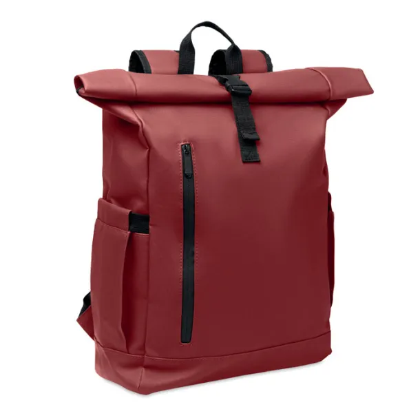 BANGKOK ROLL Roll-top ruksak za laptop od 600D materijala, 15" Bordo