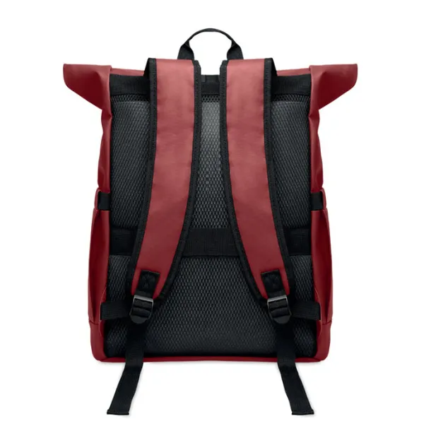 BANGKOK ROLL Roll-top ruksak za laptop od 600D materijala, 15" Bordo