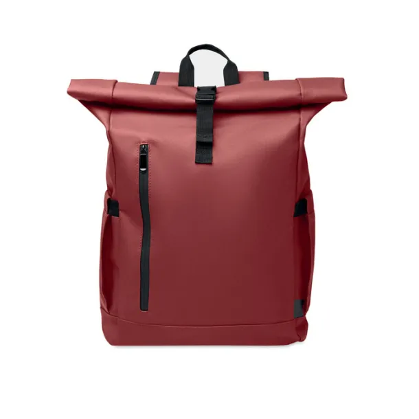 BANGKOK ROLL Roll-top ruksak za laptop od 600D materijala, 15" Bordo