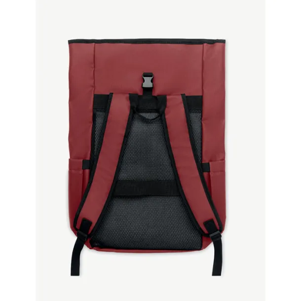 BANGKOK ROLL Roll-top ruksak za laptop od 600D materijala, 15" Bordo