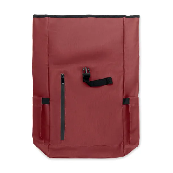 BANGKOK ROLL Roll-top ruksak za laptop od 600D materijala, 15" Bordo