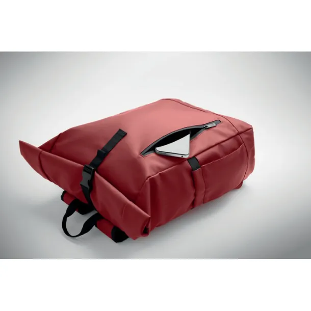 BANGKOK ROLL Rolltop laptop rucksack 600D Burgundy
