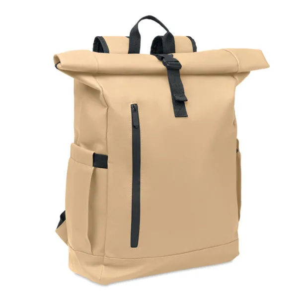 BANGKOK ROLL Roll-top ruksak za laptop od 600D materijala, 15" khaki