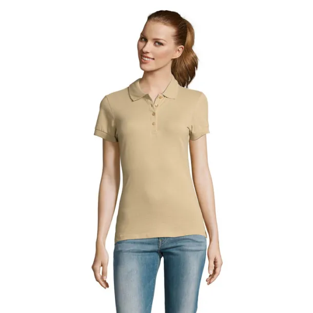 PASSION WOMEN POLO-170g Sand