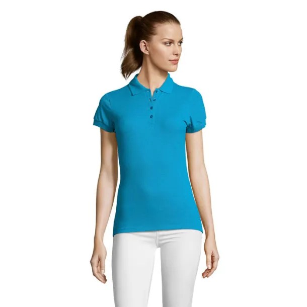 PASSION WOMEN POLO-170g Aqua