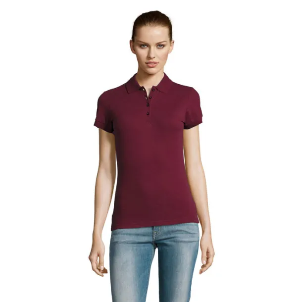 PASSION WOMEN POLO-170g Burgundy