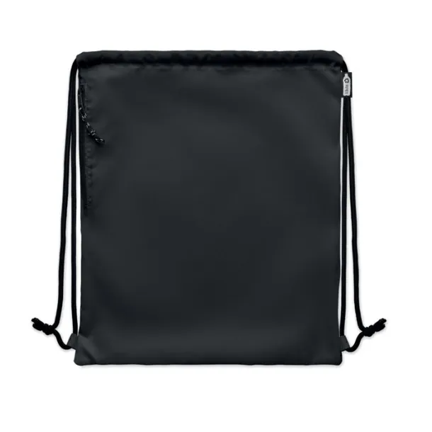 NIGHT Large drawstring bag 300D RPET Black