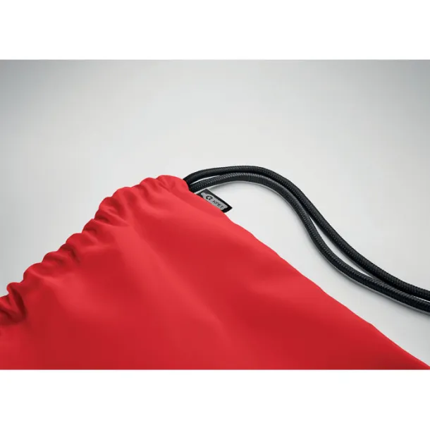 NIGHT Large drawstring bag 300D RPET Red