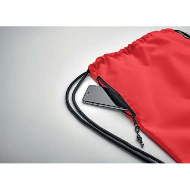 NIGHT Large drawstring bag 300D RPET Red