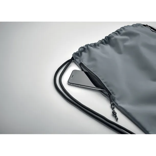 NIGHT Large drawstring bag 300D RPET Grey
