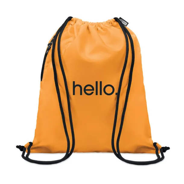 NIGHT Large drawstring bag 300D RPET Orange
