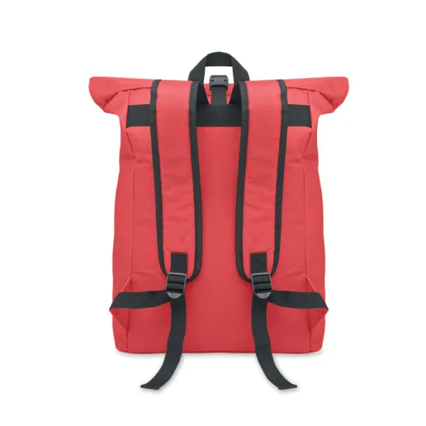 IREA rolltop ruksak od 600D poliestera za 15" laptop Crvena