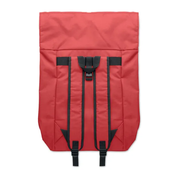 IREA 600Dpolyester rolltop backpack Red