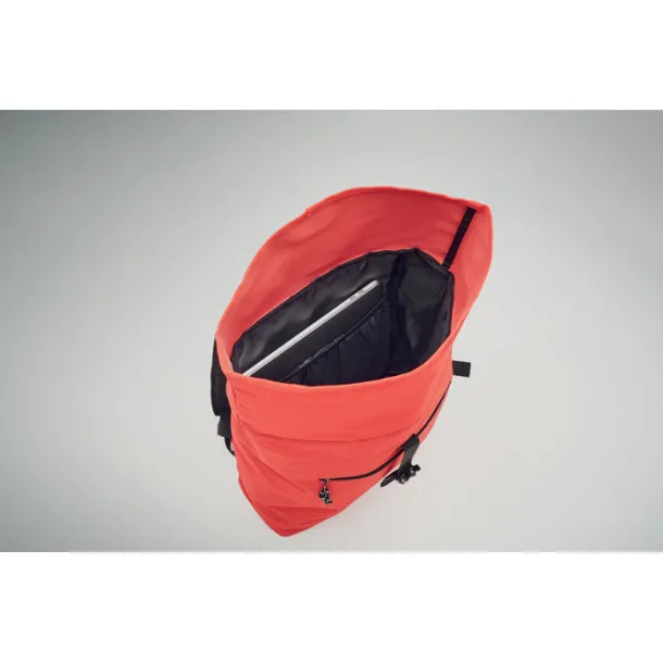 IREA 600Dpolyester rolltop backpack Red