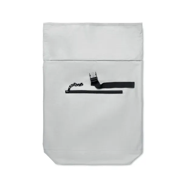 IREA 600Dpolyester rolltop backpack White