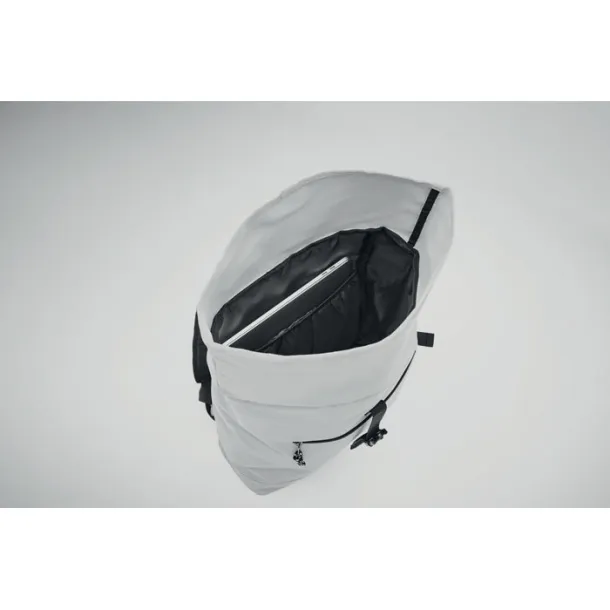 IREA 600Dpolyester rolltop backpack White