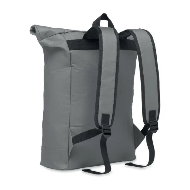 IREA 600Dpolyester rolltop backpack Stone Grey