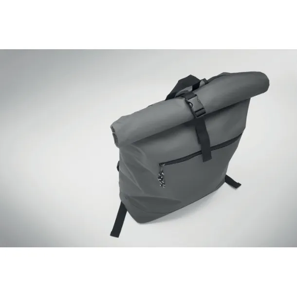 IREA 600Dpolyester rolltop backpack Stone Grey