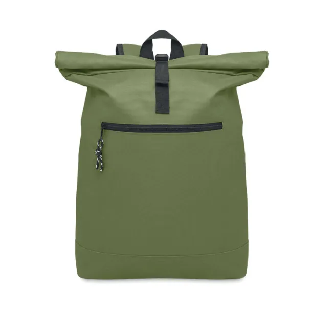 IREA 600Dpolyester rolltop backpack Army Green