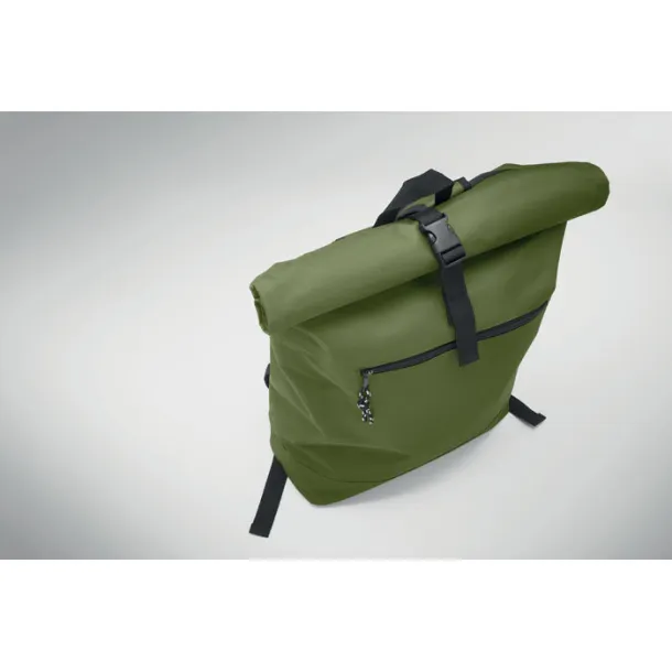IREA 600Dpolyester rolltop backpack Army Green
