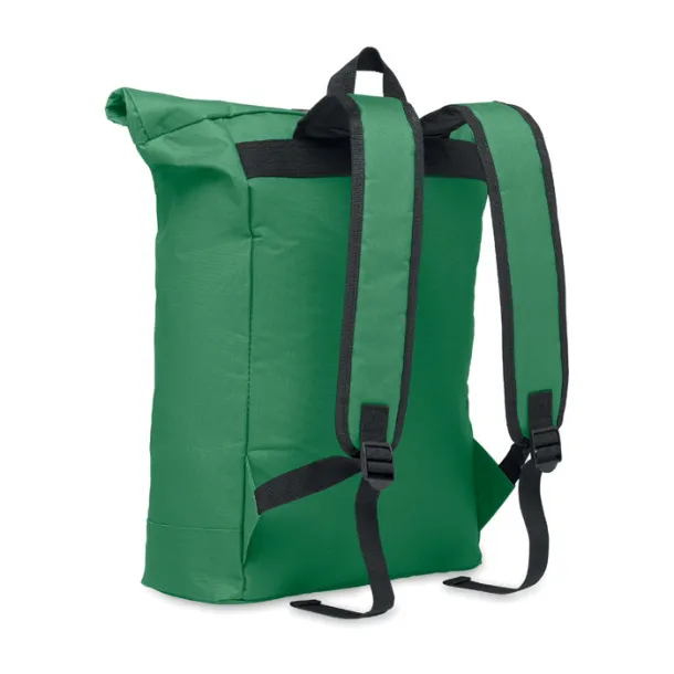 IREA 600Dpolyester rolltop backpack Dark Green