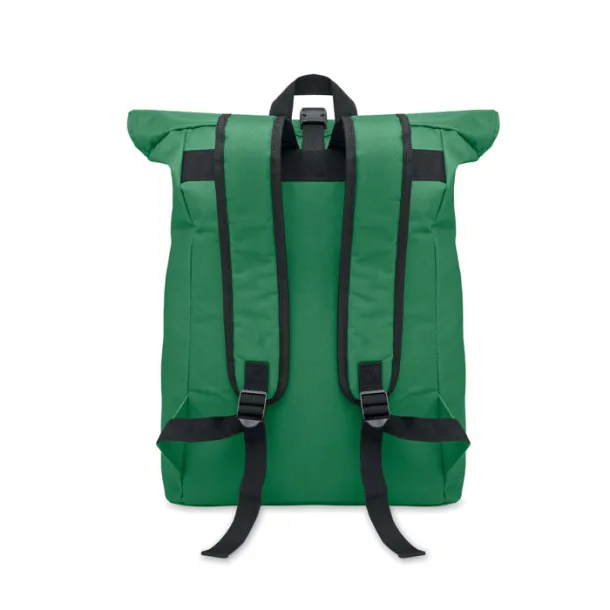 IREA 600Dpolyester rolltop backpack Dark Green