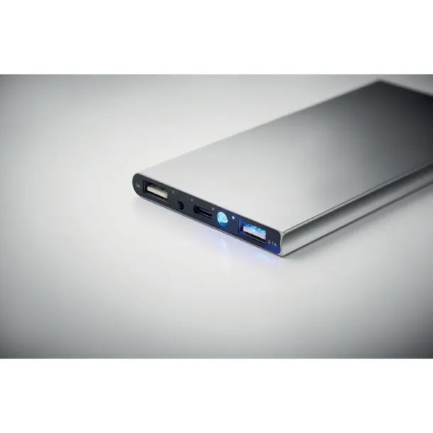 POWERFLAT8C prijenosna baterija, 8 000 mAh Mat srebrna