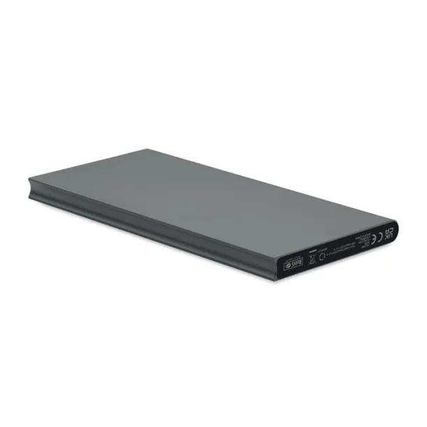 POWERFLAT8C Power bank 8000 mAh Titanium
