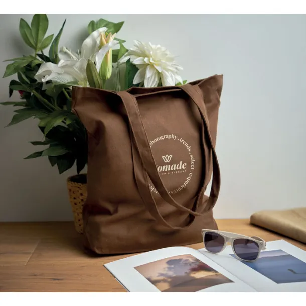 RASSA COLOURED 270 gr/m² Canvas shopping bag Earth