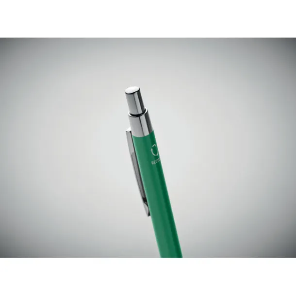 DANA Kemijska olovka od recikliranog aluminija Zelena
