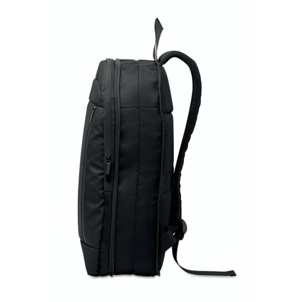 XPANDA proširivi ruksak od 600D RPET materijala, 16'' Crna
