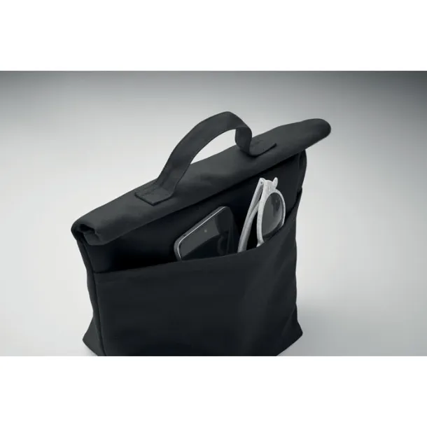 RECOBA COLOUR Recycled cotton cooler bag Black