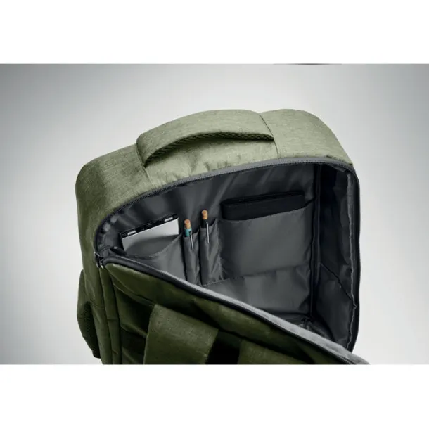 LAUGAR Slim 15 inch laptop backpack Army Green