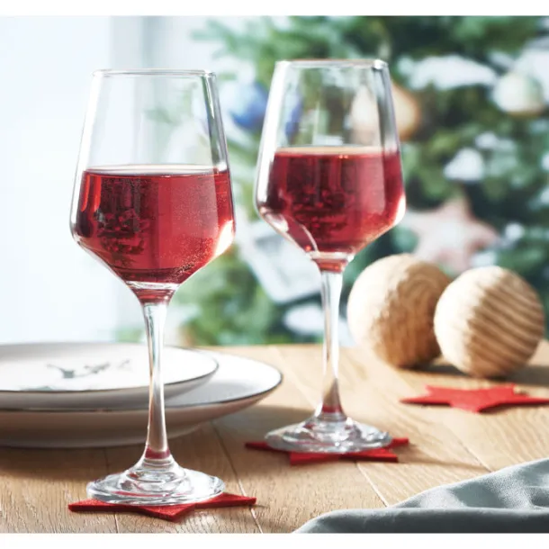 CHEERS Set od 2 čaše za vino, 400 ml Prozirno