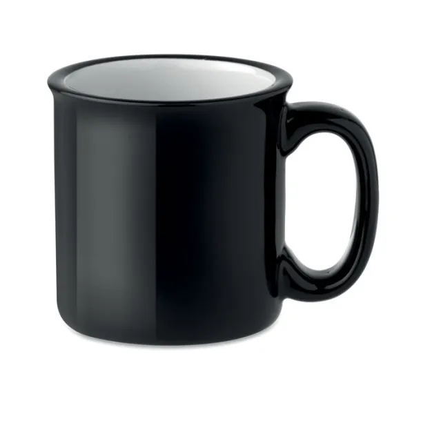 TWEENIES keramička retro šalica, 240 ml Crna