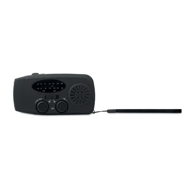 ONDA Portable radio with LED torch Black