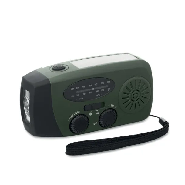 ONDA prijenosni radio s LED svjetiljkom Dark Green