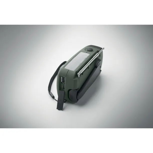 ONDA prijenosni radio s LED svjetiljkom Dark Green