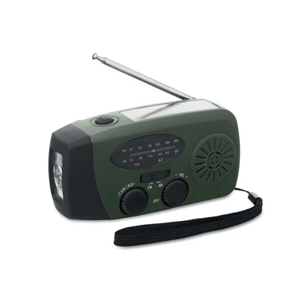 ONDA prijenosni radio s LED svjetiljkom Dark Green