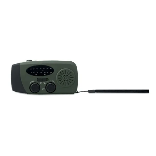 ONDA prijenosni radio s LED svjetiljkom Dark Green