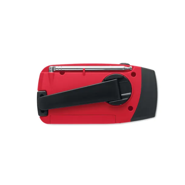 ONDA Portable radio with LED torch Red