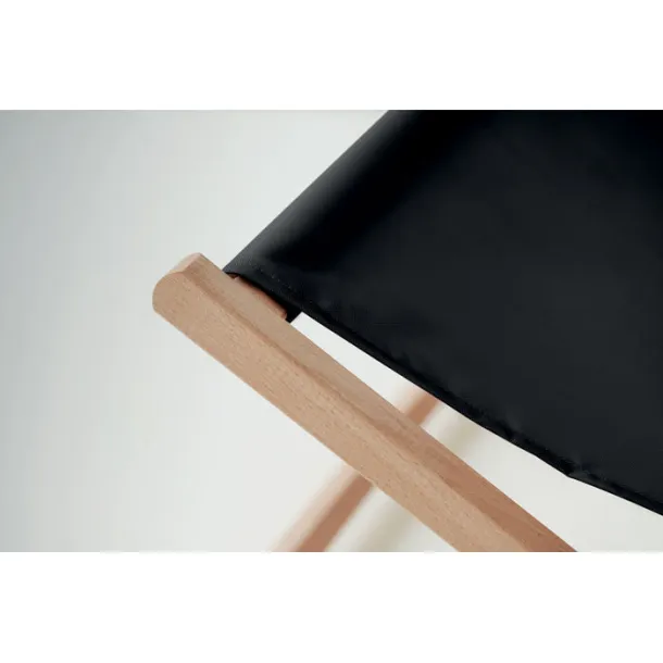 HONOPU Beach chair in wood Black