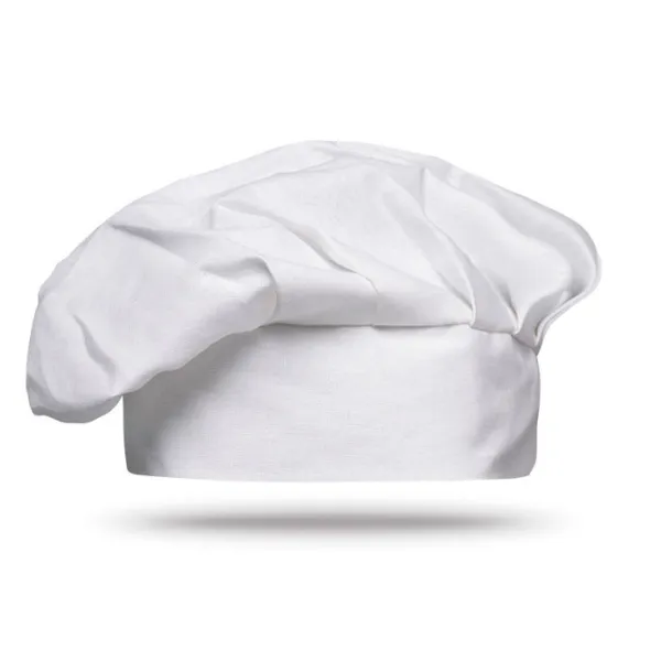 CHEF Cotton chef hat 130 gsm White
