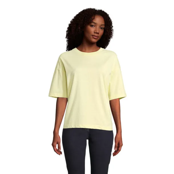 BOXY WOMEN WOMEN OVERSIZE T-SHIRT light yellow