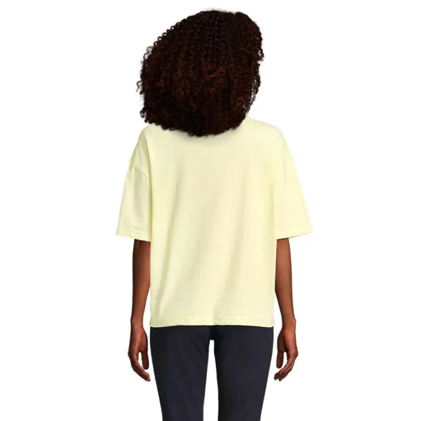 BOXY WOMEN ženska predimenzionirana majica kratkih rukava light yellow