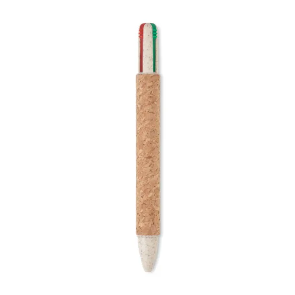 ARBOCHO Cork 4-colour ink ball pen Beige