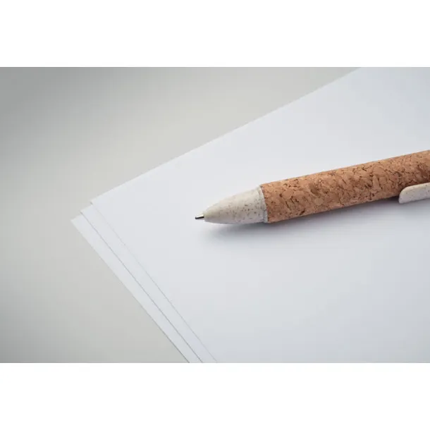 ARBOCHO Cork 4-colour ink ball pen Beige
